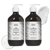 BondiBoost HG shampoo bottle close-up for fuller-looking hair on daily use.