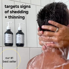 BondiBoost HG Shampoo label closeup shows vegan formula
