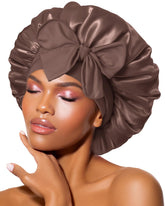 BONNET QUEEN: bonete seda para dormir con ajuste cómodo para cabello normal.