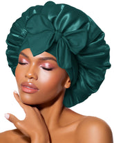 Gorro de seda BONNET QUEEN para dormir, protege rizos y evita enredos.