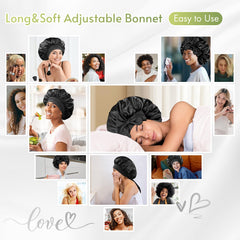 BONNET QUEEN wide soft band offers comfortable, secure fit.