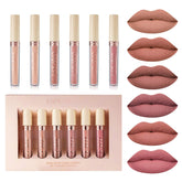 BONNIE CHOICE nude matte lipsticks set in gift box offers festive gifting and long-lasting color.