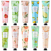 BONNIE CHOICE crema de manos set de 10 unidades fragancias de frutas, ideal para viajar