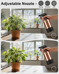 Bontip adjustable spray nozzle delivers mist or stream.