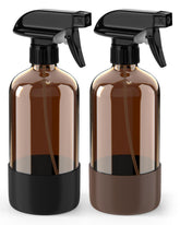Bontip amber glass spray bottle with silicone sleeve protects contents from light