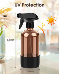 Bontip amber glass with UV protection preserves contents from light exposure.