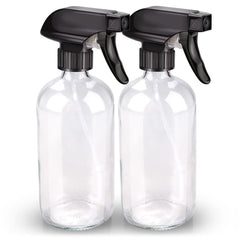 Bontip 16oz clear glass spray bottle with included accessories.