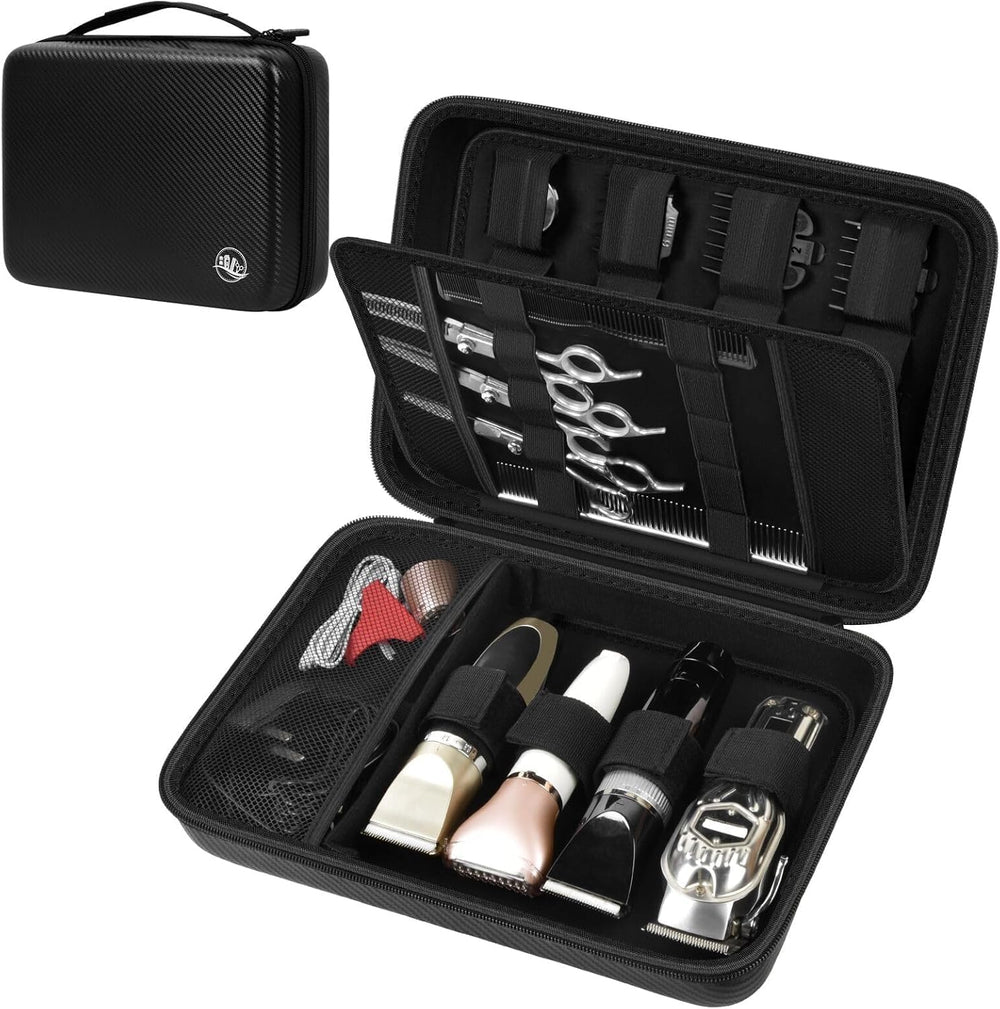 Boobowl travel case clipper compartment maintains organization for clippers on the go