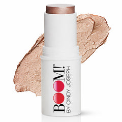 BOOM! Boomstick Glimmer on cheekbones for subtle radiance on mature skin.