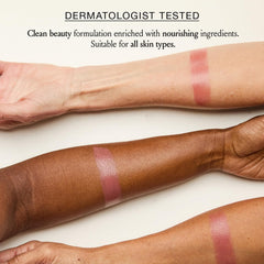 Boomstick Rose Nude on eyes demonstrates multipurpose use and easy blending.