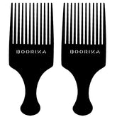 Boorika Afro hair pick with wide teeth detangles thick curls