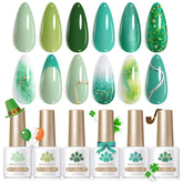 Born Pretty: botella de gel verde, acabado brillante y duración prolongada en uñas