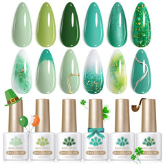 Born Pretty: botella de gel verde, acabado brillante y duración prolongada en uñas