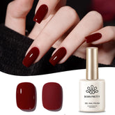 Born Pretty Burgundy Wine Red, esmalte gel duradero para uñas.