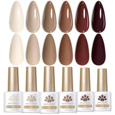 Born Pretty: Esmalte gel nude para piel morena, acabado natural, ideal para uso diario