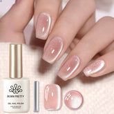 Born Pretty gel magnético ojo de gato cristal transparente en acción para uñas