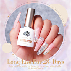 Born Pretty glitter sequins gel nail polish blue bottle close-up for bold accents.