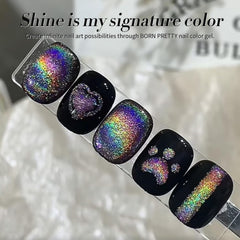 Born Pretty holographic rainbow glitter under lights delivers eye-catching shimmer