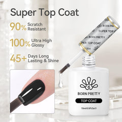 Born Pretty ingredientes libres de toxinas para manicura suave.