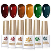 Born Pretty Jelly Gel Nail Polish set, botellas visibles para color duradero en uñas.