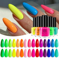 Born Pretty Neon: set de 15 esmaltes para uñas brillantes y a la moda.