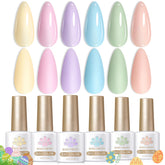 Born Pretty set pastel gel uñas, caja-regalo elegante para regalo.