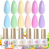 Born Pretty Pastel Gel Nail Polish set presentación para iniciar colección pastel