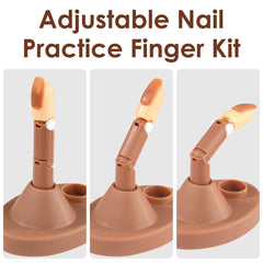 BORNBYME 100 brown nail tips offer ready-to-use materials for practice.