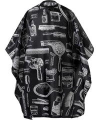 Borogo professional waterproof cape close-up shows durable nylon for salon wear
