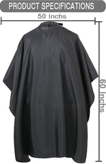 Borogo waterproof nylon hair cape shields clothing during dyeing and washing sessions.