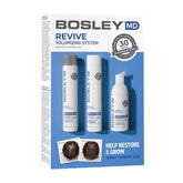 BosleyMD BosRevive Nourishing Shampoo bottle promoting scalp cleansing and gentle DHT support.