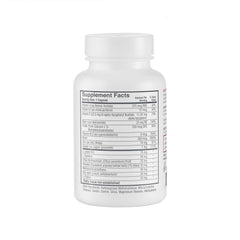 BosleyMD Women's Healthy Hair Supplements label closeup highlights vegan formula for hair vitality.