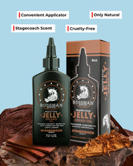 Bossman Jelly Beard Oil Stagecoach bottle shows premium 4 oz packaging for extended use.