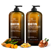 Botanic Hearth Biotin Shampoo ginger oil bottle with refreshing scent and gentle daily cleansing.