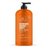 Botanic Hearth botella mandarina-miel para ducha refrescante.