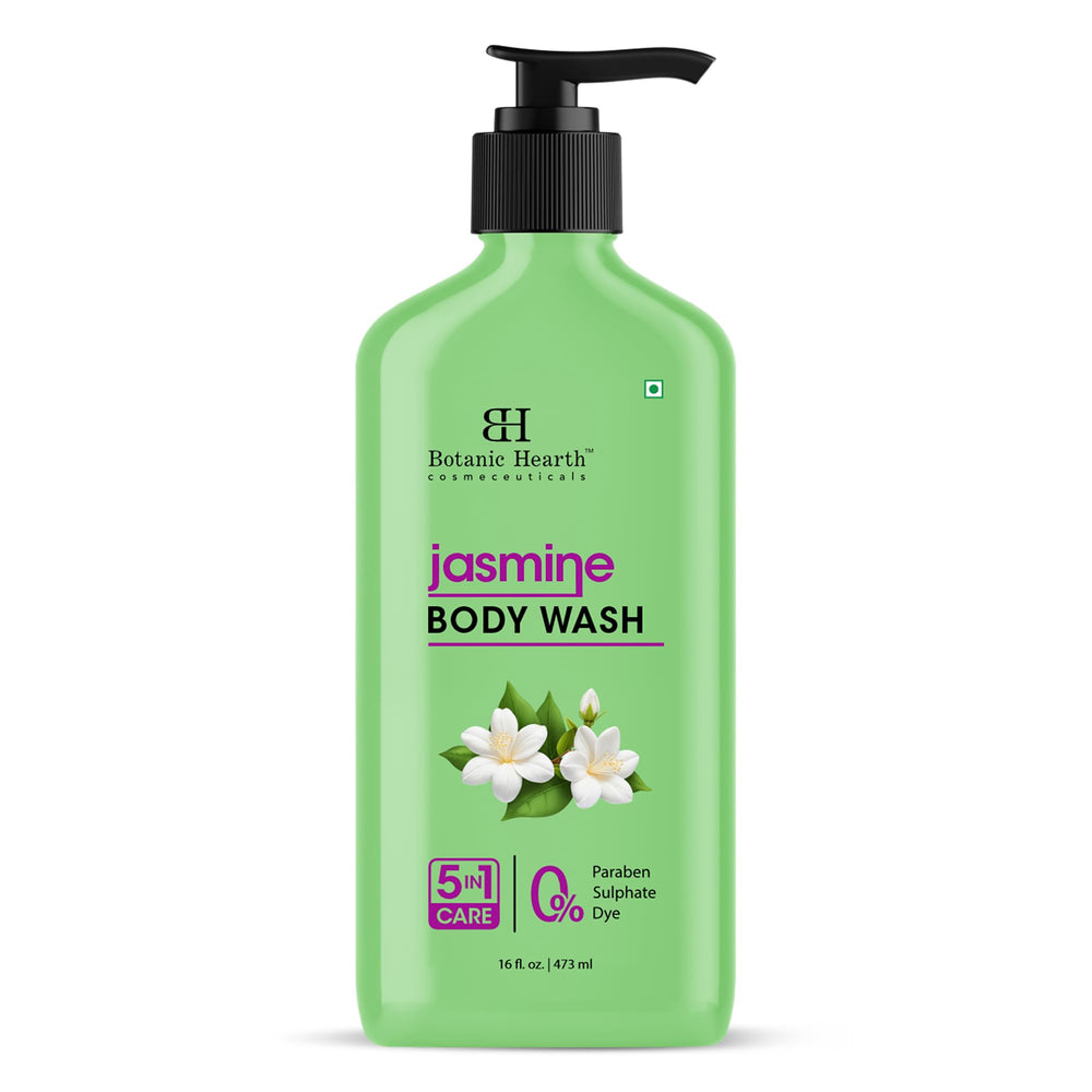 Botanic Hearth Jazmín: jabón corporal en botella con aroma calmante para la ducha.