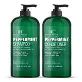 Botanic Hearth peppermint shampoo bottle for a refreshing scalp and hair cleanse.