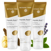 Botanic Tree Glycolic Face Wash travel 3-pack for on-the-go exfoliation and clean skin.