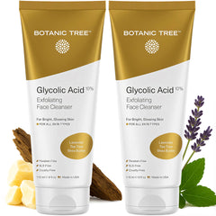 Botanic Tree Glycolic Wash bottle for daily cleansing and makeup removal.