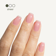 Botanist Nails Cobertura rosada que ilumina uñas.