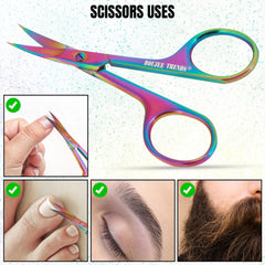 Boujee Trends nail scissors nose hair trim for delicate use