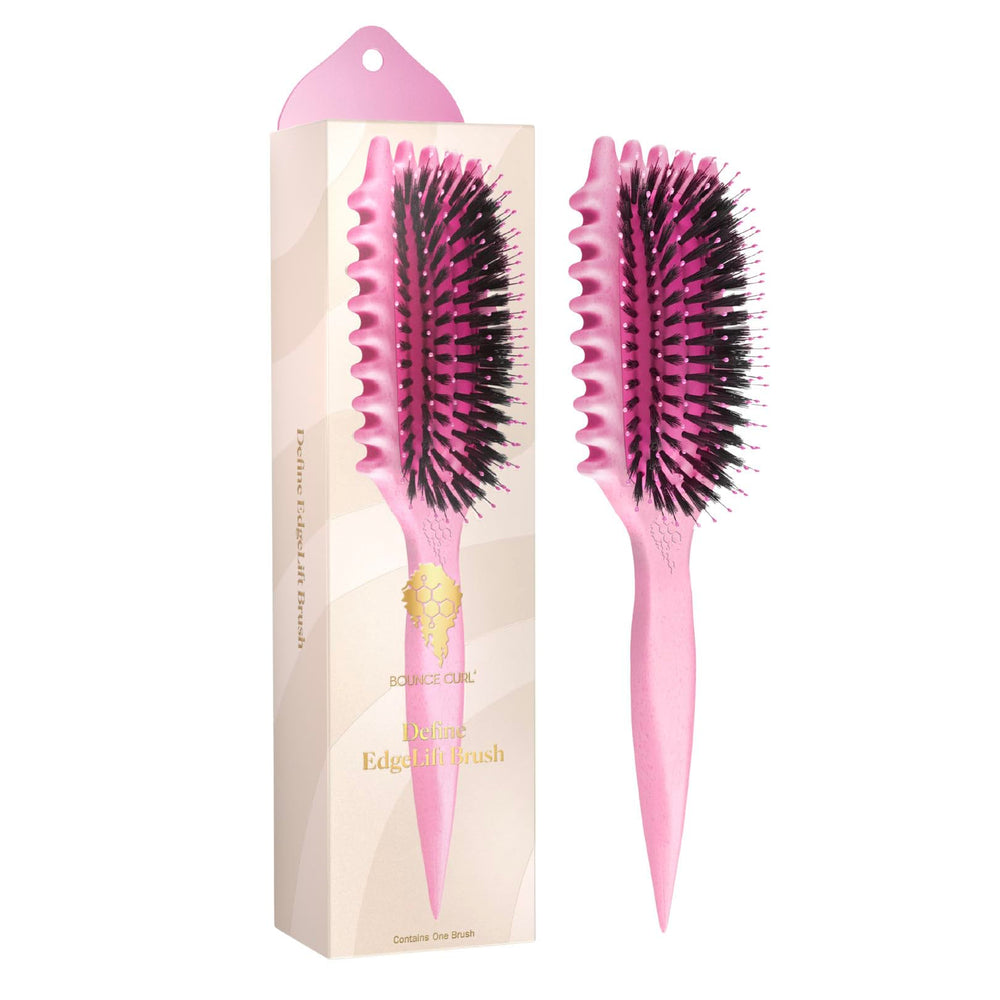 Bounce Curl Define EdgeLift Brush assembly view showing 5-in-1 versatile styling