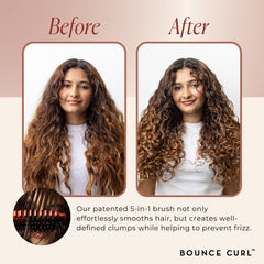 Bounce Curl Define EdgeLift Brush bristles closeup with vegan bristles and smooth glide