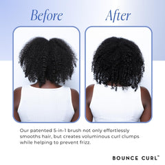 Bounce Curl Volume EdgeLift Brush | 5-in-1 Tool for Volumized, Defined Curls (Blue)