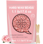 Bouvetan hard wax beads rose pack for at-home waxing with gentle formula.