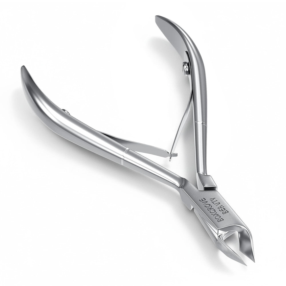 BOXGROVE Beauty Cuticle Nipper close-up with surgical blades for precise trimming.