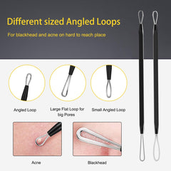 Boxoyx blackhead remover tools close-up showing stainless steel tips