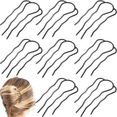 Boyivi 8-piece side combs for secure bun styling and versatile updos.