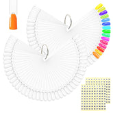 BQAN nail swatch sticks with ring for precise color testing and easy display.
