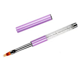 BQAN ombre brush with rhinestone handle for precise gel gradients.